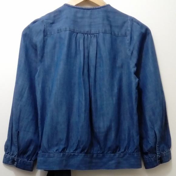 MADEWELL Demin Wrap Top Descanso Wash Style G7461 - Picture 8 of 9